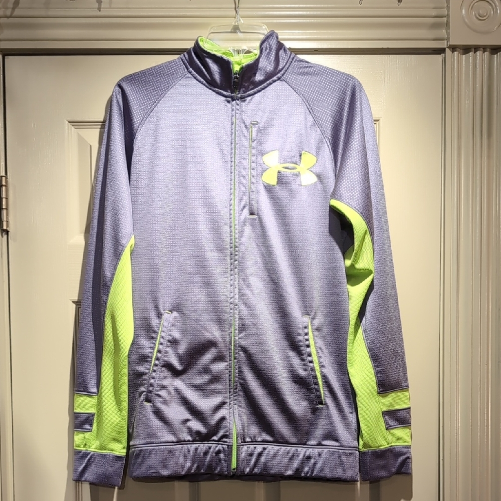 Under Armour Men's Gray and Lime Jacket Size Small